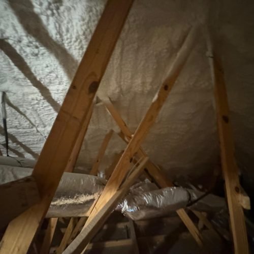 Air Sealing Attic - Brother's Foam Solution
