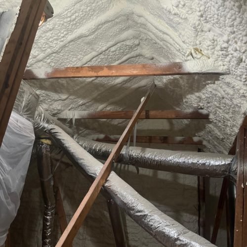 Air Sealing Attic - Brother's Foam Solution